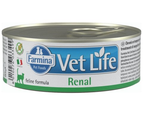 FARMINA Vet Life Natural Diet Cat Renal - mokra karma dla kota - 85g FARMINA Vet Life Natural Diet Cat Renal - mokra karma dla kota - 85g