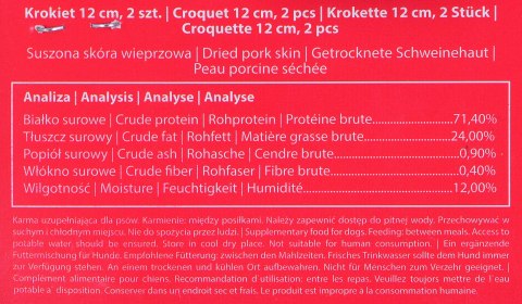 MACED Przysmak dla psa - krokiety 12cm 2szt. MACED Przysmak dla psa - krokiety 12cm 2szt.