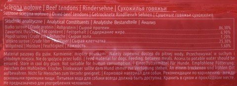 MACED Przysmak dla psa - ścięgna wołowe 100g MACED Przysmak dla psa - ścięgna wołowe 100g