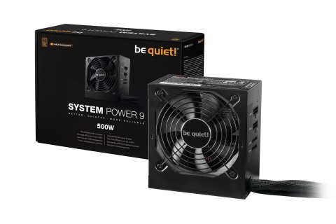 Zasilacz BE QUIET! SYSTEM POWER 9 BN301 (500 W; Aktywne; 120 mm) Zasilacz BE QUIET! SYSTEM POWER 9 BN301 (500 W; Aktywne; 120 mm)