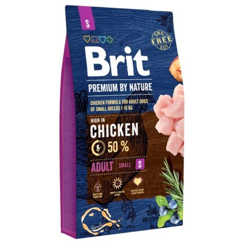 BRIT PREMIUM BY NATURE Adult S - sucha karma dla psów małych ras - 8 kg BRIT PREMIUM BY NATURE Adult S - sucha karma dla psów małych ras - 8 kg