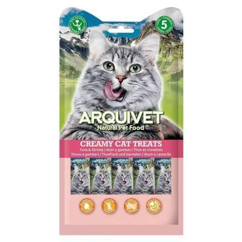 ARQUIVET Kremowa przekąska z tuńczykiem i krewetką 5X14 g ARQUIVET Kremowa przekąska z tuńczykiem i krewetką 5X14 g
