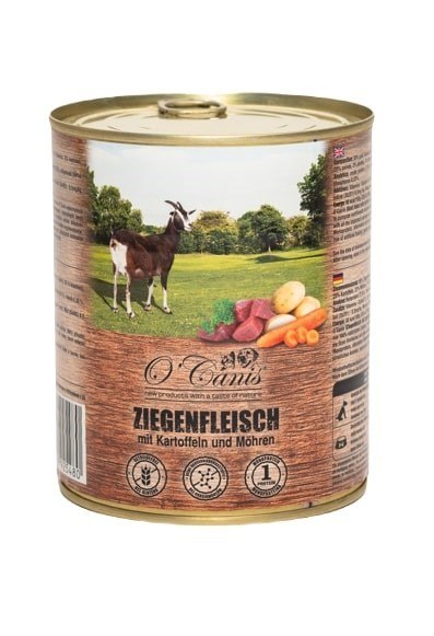 O'CANIS Koza z ziemniakami, pietruszką i marchewką - mokra karma dla psa - 800 g O'CANIS Koza z ziemniakami, pietruszką i marchewką - mokra karma dla psa - 800 g