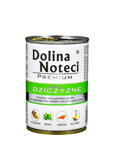 Karma DOLINA NOTECI Premium Dziczyzna (0,40 kg ) Karma DOLINA NOTECI Premium Dziczyzna (0,40 kg )
