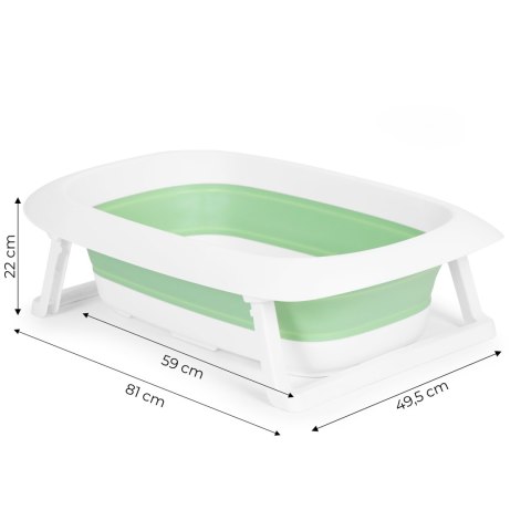 Wanienka dla dzieci wanna zielona składana z odpływem 81 cm - Krówka ECOTOYS Wanienka dla dzieci wanna zielona składana z odpływem 81 cm - Krówka ECOTOYS