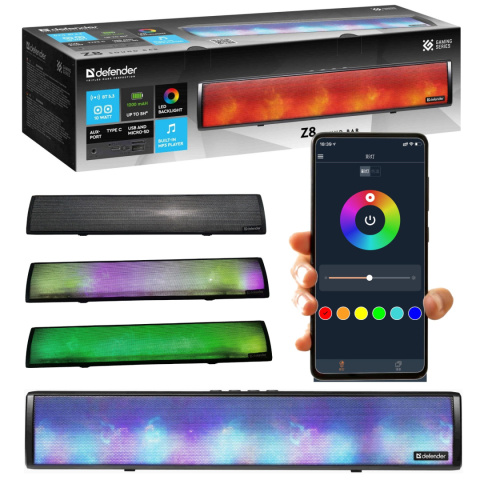 GŁOŚNIK DEFENDER SOUNDBAR Z8 10W LED BLUETOOTH GŁOŚNIK DEFENDER SOUNDBAR Z8 10W LED BLUETOOTH