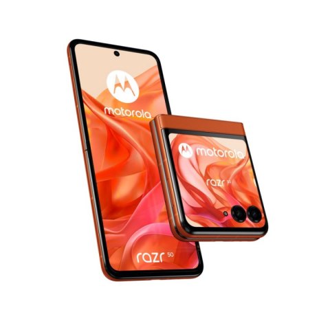 Smartphone MOTOROLA Moto Razr 50 8/256 GB Spritz Orange 256 GB Pomarańczowy PB200014PL Smartphone MOTOROLA Moto Razr 50 8/256 GB Spritz Orange 256 GB Pomarańczowy PB200014PL