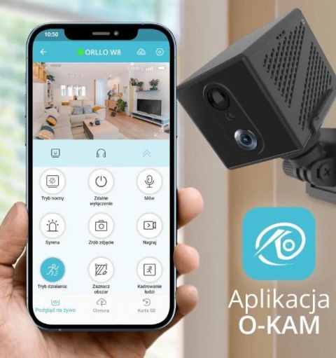 Kamera IP Orllo Mini Kamera Bezprzewodowa GSM 4G LTE ORLLO W8 PRO SIM Kamera IP Orllo Mini Kamera Bezprzewodowa GSM 4G LTE ORLLO W8 PRO SIM