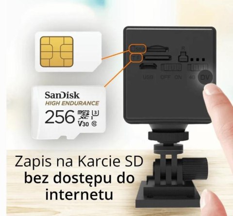 Kamera IP Orllo Mini Kamera Bezprzewodowa GSM 4G LTE ORLLO W8 PRO SIM Kamera IP Orllo Mini Kamera Bezprzewodowa GSM 4G LTE ORLLO W8 PRO SIM