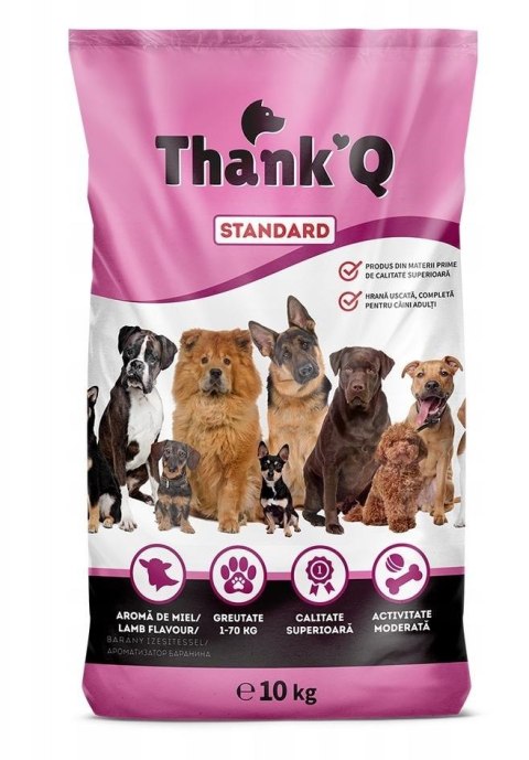 THANK'Q STANDARD Karma dla psa, jagnięcina 10 kg THANK'Q STANDARD Karma dla psa, jagnięcina 10 kg