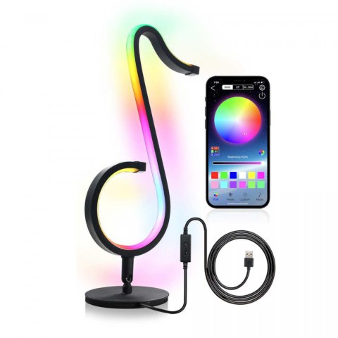 Muzyczna lampka dekoracyjna MELODY RGB Activejet zmiana kolorów w rytm muzyki z pilotem sterowanie z aplikacji Muzyczna lampka dekoracyjna MELODY RGB Activejet zmiana kolorów w rytm muzyki z pilotem sterowanie z aplikacji