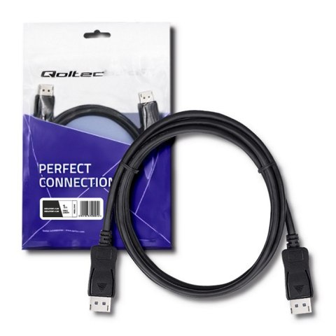 Qoltec DisplayPort v1.1 męski | DisplayPort v1.1 męski | 4K | 1.5m Qoltec DisplayPort v1.1 męski | DisplayPort v1.1 męski | 4K | 1.5m