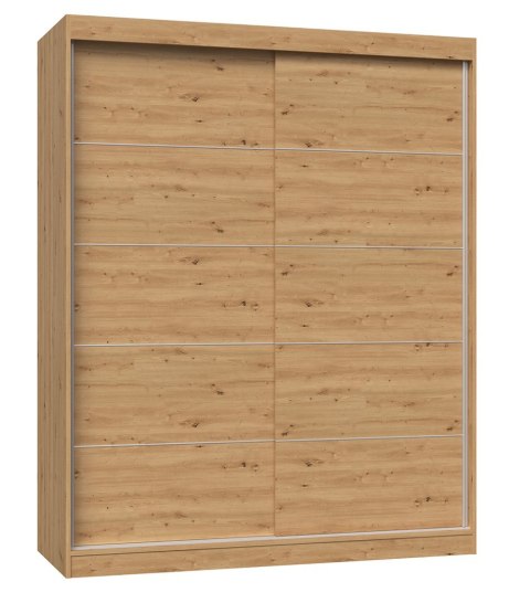 Szafa z drzwiami przesuwnymi i ozdobnymi szprosami IGA 160x61xH200 artisan Szafa z drzwiami przesuwnymi i ozdobnymi szprosami IGA 160x61xH200 artisan