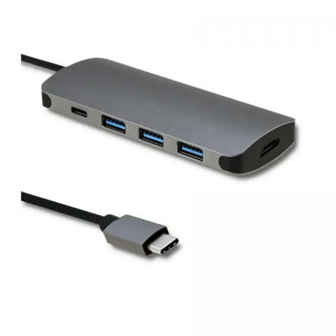 Qoltec Adapter USB 3.1 C męski / 3x USB 3.0 żeńskie | USB typ C żeński |HDMI żeńskie Qoltec Adapter USB 3.1 C męski / 3x USB 3.0 żeńskie | USB typ C żeński |HDMI żeńskie