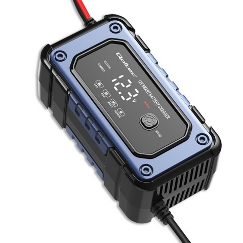 Prostownik Qoltec do akumulatora z funkcją naprawy | Inteligentna mikroprocesorowa ładowarka | 12V | 6A | LED | 4 tryby Prostownik Qoltec do akumulatora z funkcją naprawy | Inteligentna mikroprocesorowa ładowarka | 12V | 6A | LED | 4 tryby