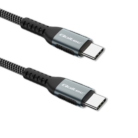 Qoltec Kabel USB 2.0 typ C | USB 2.0 typ C 100W | QC 3.0 | PD | 1m | Czarny Qoltec Kabel USB 2.0 typ C | USB 2.0 typ C 100W | QC 3.0 | PD | 1m | Czarny