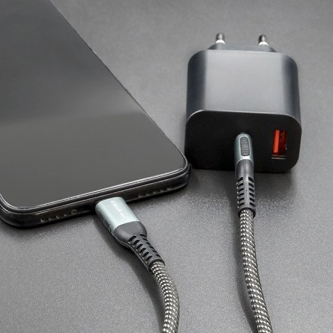 Qoltec Kabel USB 2.0 typ C | USB 2.0 typ C 100W | QC 3.0 | PD | 1m | Czarny Qoltec Kabel USB 2.0 typ C | USB 2.0 typ C 100W | QC 3.0 | PD | 1m | Czarny