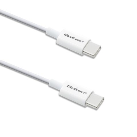 Qoltec Kabel USB 2.0 typ C | USB 2.0 typ C 60W | QC 3.0 | PD | 1.5m | Biały Qoltec Kabel USB 2.0 typ C | USB 2.0 typ C 60W | QC 3.0 | PD | 1.5m | Biały
