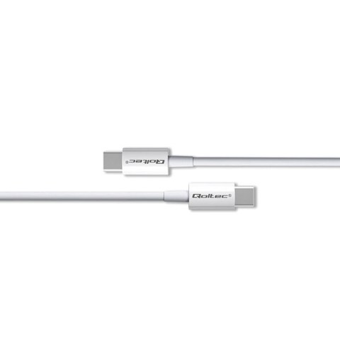 Qoltec Kabel USB 2.0 typ C | USB 2.0 typ C 60W | QC 3.0 | PD | 1.5m | Biały Qoltec Kabel USB 2.0 typ C | USB 2.0 typ C 60W | QC 3.0 | PD | 1.5m | Biały