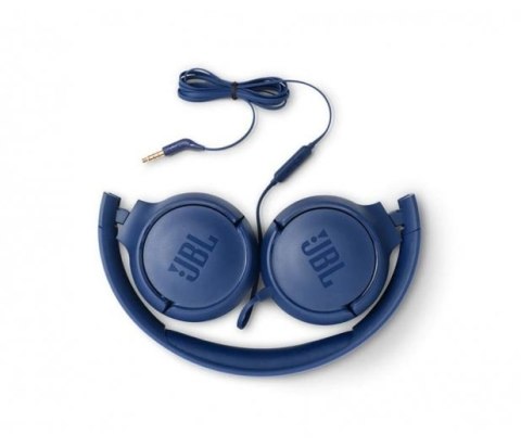 Słuchawki JBL Tune 500 (niebieskie, nauszne; z wbudowanym mikrofonem) Słuchawki JBL Tune 500 (niebieskie, nauszne; z wbudowanym mikrofonem)