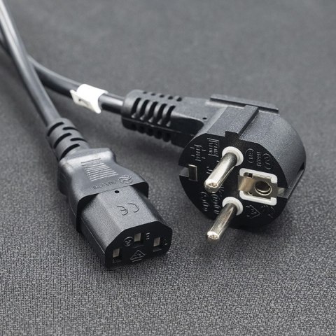 Qoltec Kabel zasilający ATX | 3pin | S03/ST3 | 1.4m Qoltec Kabel zasilający ATX | 3pin | S03/ST3 | 1.4m