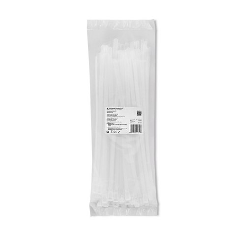 Qoltec Opaski zaciskowe wielorazowe | 7.2 * 300mm | Nylon UV | Białe Qoltec Opaski zaciskowe wielorazowe | 7.2 * 300mm | Nylon UV | Białe