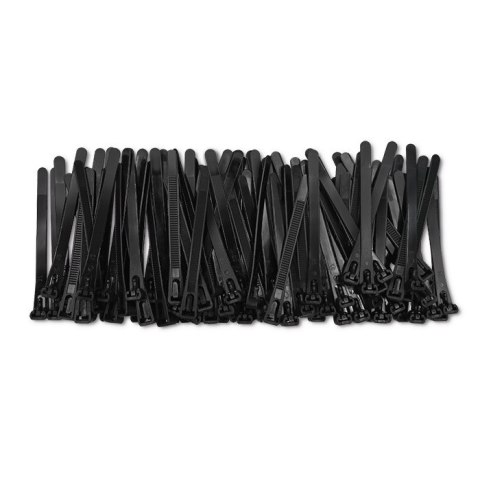 Qoltec Opaski zaciskowe wielorazowe/trytytki | 7.2 * 100mm | Nylon UV | Czarne Qoltec Opaski zaciskowe wielorazowe/trytytki | 7.2 * 100mm | Nylon UV | Czarne