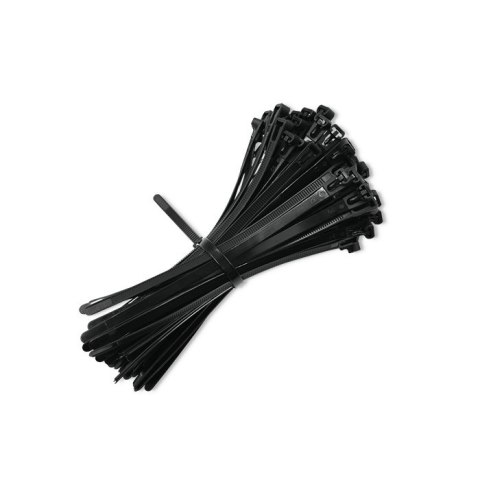 Qoltec Opaski zaciskowe wielorazowe/trytytki | 7.2 * 200mm | Nylon UV | Czarne Qoltec Opaski zaciskowe wielorazowe/trytytki | 7.2 * 200mm | Nylon UV | Czarne