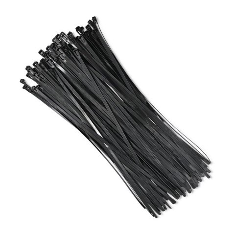 Qoltec Opaski zaciskowe wielorazowe/trytytki | 7.2 * 450mm | Nylon UV | Czarne Qoltec Opaski zaciskowe wielorazowe/trytytki | 7.2 * 450mm | Nylon UV | Czarne