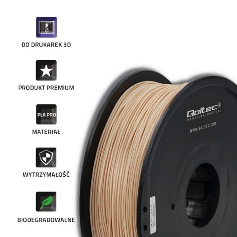 Qoltec Profesjonalny filament do druku 3D | PLA PRO | 1.75mm | 1kg | Skin Qoltec Profesjonalny filament do druku 3D | PLA PRO | 1.75mm | 1kg | Skin