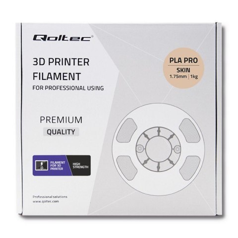 Qoltec Profesjonalny filament do druku 3D | PLA PRO | 1.75mm | 1kg | Skin Qoltec Profesjonalny filament do druku 3D | PLA PRO | 1.75mm | 1kg | Skin