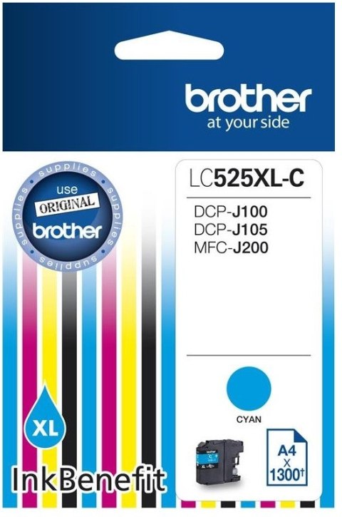 Kartridż BROTHER LC525XLC błękitny LC-525XL-C Kartridż BROTHER LC525XLC błękitny LC-525XL-C