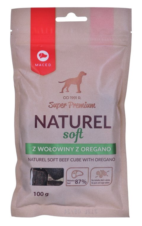 MACED NATUREL SOFT przysmak dla psa z wołowina i oregano - przysmak - 100g MACED NATUREL SOFT przysmak dla psa z wołowina i oregano - przysmak - 100g