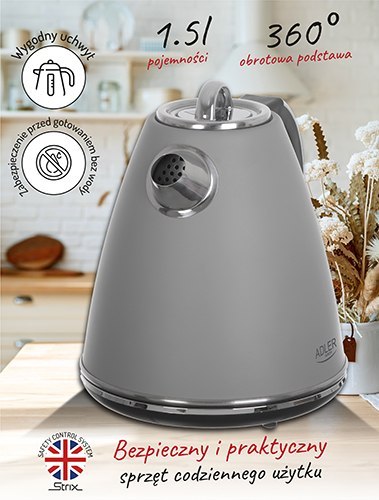Czajnik metalowy 1,5 L STRIX