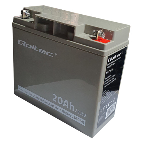 Qoltec Akumulator AGM | 12V | 20Ah | max. 300A Qoltec Akumulator AGM | 12V | 20Ah | max. 300A