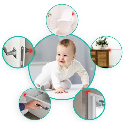 ZABEZPIECZENIE ŚCIANY SILIKONOWE - 6 SZT RICOKIDS RK-989