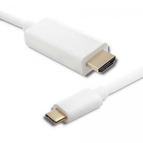Qoltec Kabel USB 3.1 typ C męski/ HDMI A męski | 4K | Alternate mode | 2m Qoltec Kabel USB 3.1 typ C męski/ HDMI A męski | 4K | Alternate mode | 2m