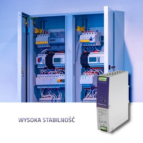 Qoltec Przemysłowy zasilacz na szynę DIN | 75W | 12V | 6.3A Qoltec Przemysłowy zasilacz na szynę DIN | 75W | 12V | 6.3A