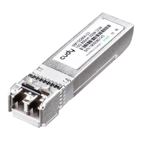Moduł SFP+ Cudy SM10GMA-03 10Gb/s SFP+ LC MMF 300m 850nm Moduł SFP+ Cudy SM10GMA-03 10Gb/s SFP+ LC MMF 300m 850nm