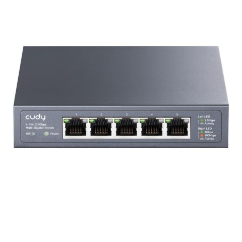 Switch niezarządzalny Cudy HS105 5x10/100/1000/2500Mbps Switch niezarządzalny Cudy HS105 5x10/100/1000/2500Mbps