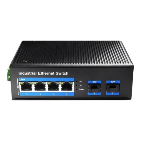 Switch niezarządzalny przemysłowy Cudy IG1004S2 4x10/100/1000Mbps 2xSFP Switch niezarządzalny przemysłowy Cudy IG1004S2 4x10/100/1000Mbps 2xSFP
