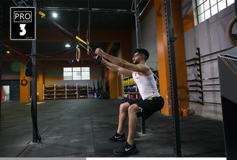 Zestaw taśm do ćwiczeń Crossfit TRX PRO - Różowy