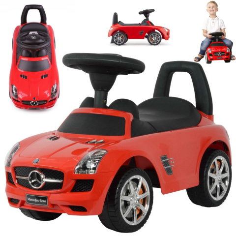 JEŹDZIK, PCHACZ MERCEDES CZERWONY SLS