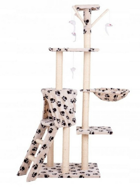 Drapak dla kota domek drzewo legowisko 138cm xl Odciski Łapek Drapak dla kota domek drzewo legowisko 138cm xl Odciski Łapek