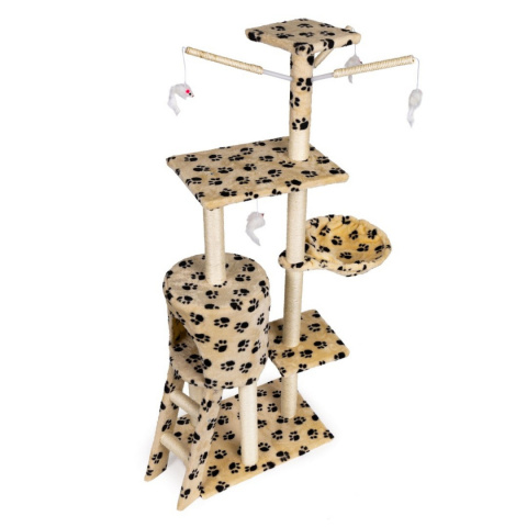 Drapak dla kota domek drzewo legowisko 138cm xl Odciski Łapek Drapak dla kota domek drzewo legowisko 138cm xl Odciski Łapek