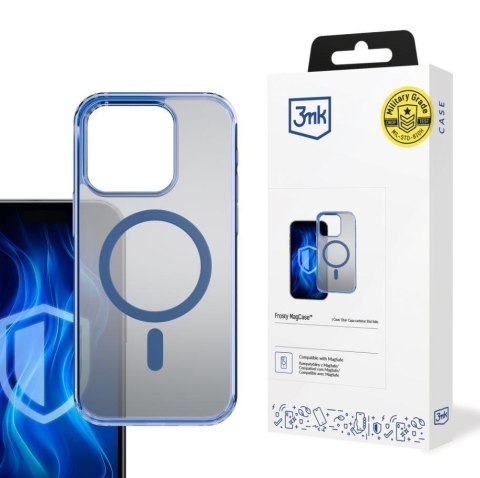 Etui na Apple iPhone 13 Pro - 3mk Frosty MagCase Blue Etui na Apple iPhone 13 Pro - 3mk Frosty MagCase Blue