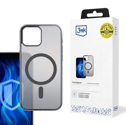 Etui na Apple iPhone 14 Pro - 3mk Frosty MagCase Black Etui na Apple iPhone 14 Pro - 3mk Frosty MagCase Black