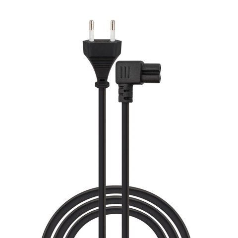 Kabel zasilający Savio CL-186, kątowy C7, 2pin, 5m zawieszka Kabel zasilający Savio CL-186, kątowy C7, 2pin, 5m zawieszka