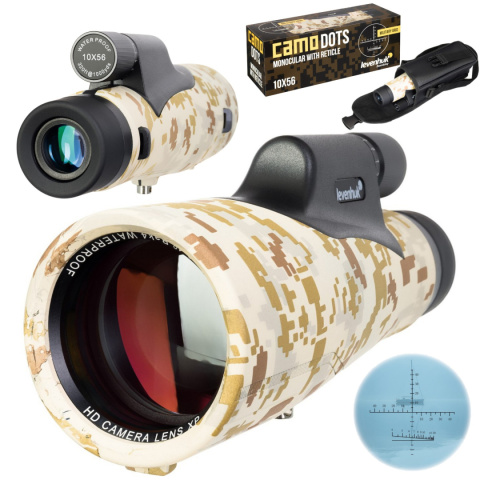 Monokular Levenhuk Camo Dots 10x56 z celownikiem Monokular Levenhuk Camo Dots 10x56 z celownikiem