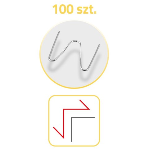 ZSZYWKI DO SPAWARKI DO PLASTIKU 100 SZT TYP B HUMBERG